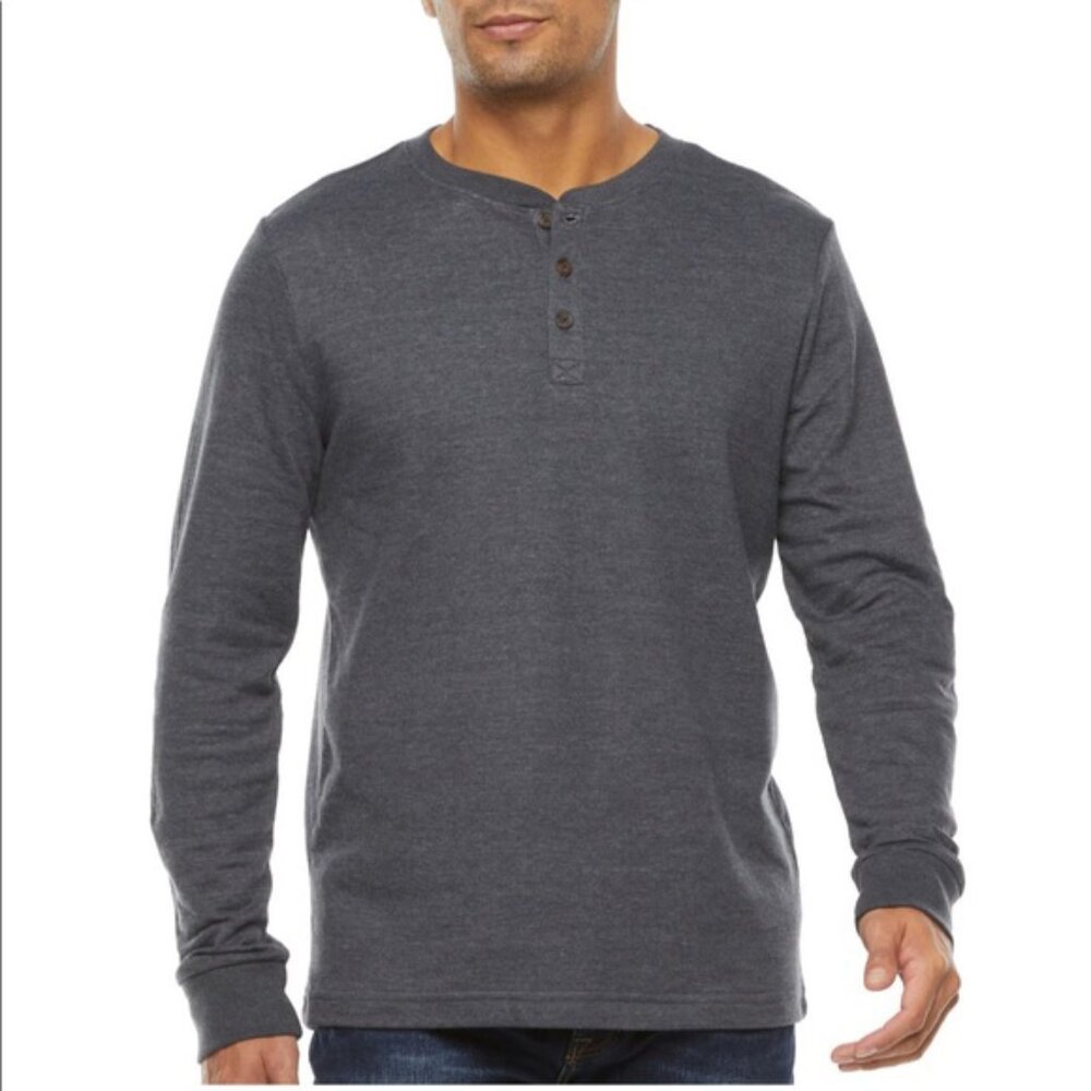 NWT St John's Bay Mens Legacy Henley Shirt XXL